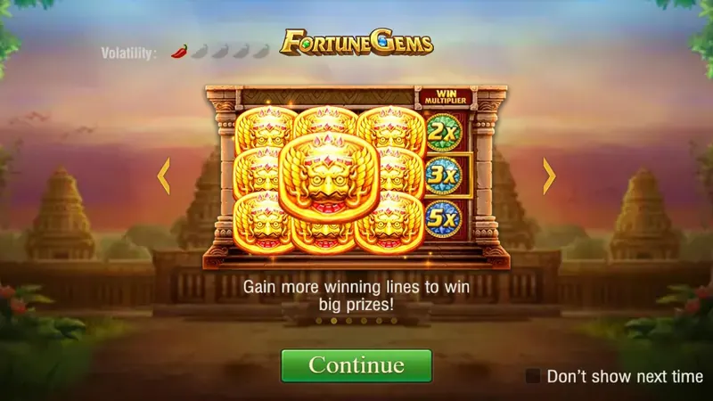 Fortune Gems slot by JILI – game screen