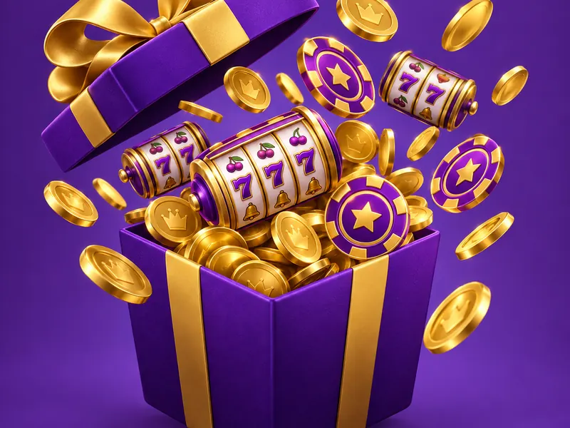 L444 bonus gift box with coins – illustration